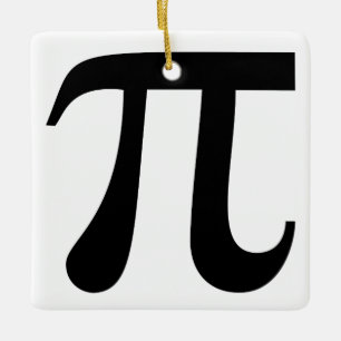 Giant "Pi" Symbol Ceramic Ornament