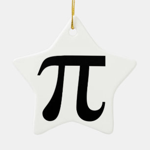 Giant "Pi" Symbol Ceramic Ornament