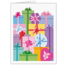 Giant Pile of Presents Birthday Card