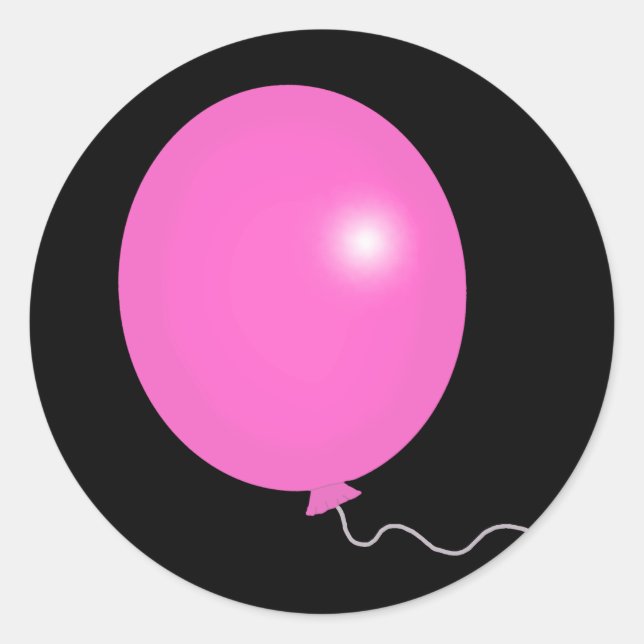 Giant Pink Balloon T-shirts, Gifts Classic Round Sticker (Front)