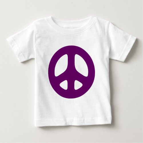 Giant Purple Peace Sign Baby T_Shirt