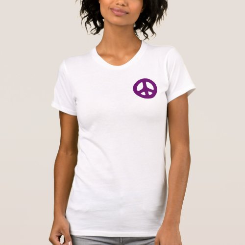 Giant Purple Peace Sign T_Shirt