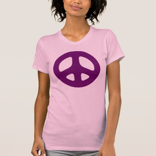 Giant Purple Peace Sign Tshirt
