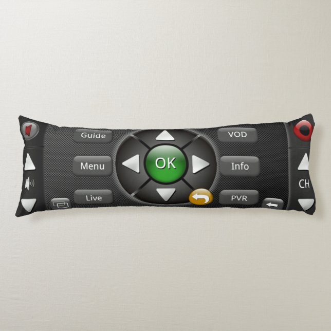 Giant Realistic Universal Remote Control Funny Body Pillow (Front)
