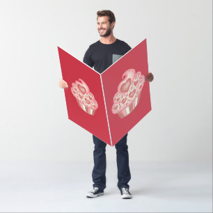 Giant Red Valentine’s Cupcake Card