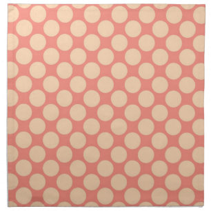 Giant retro dots - Sherbet orange Napkin