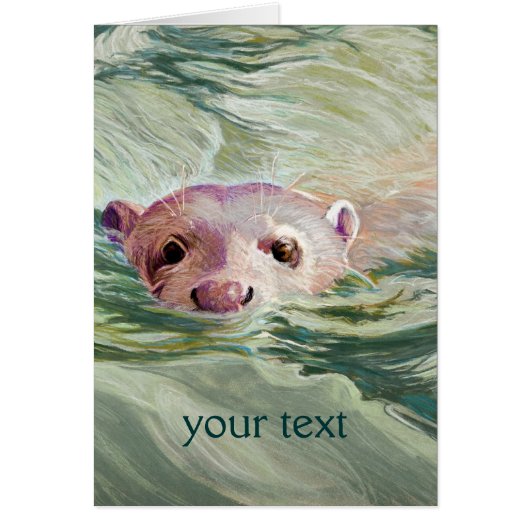 Giant River Otter Fine Art Cards (Front)
