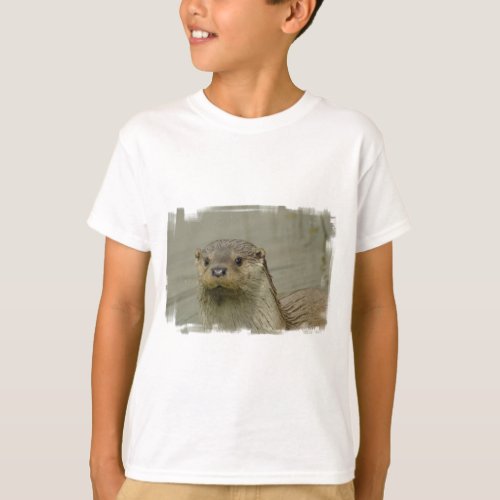 Giant River Otter Kids T_Shirt