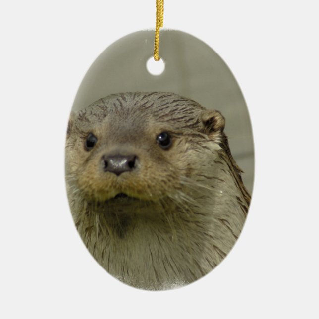 Giant River Otter  Ornament (Front)