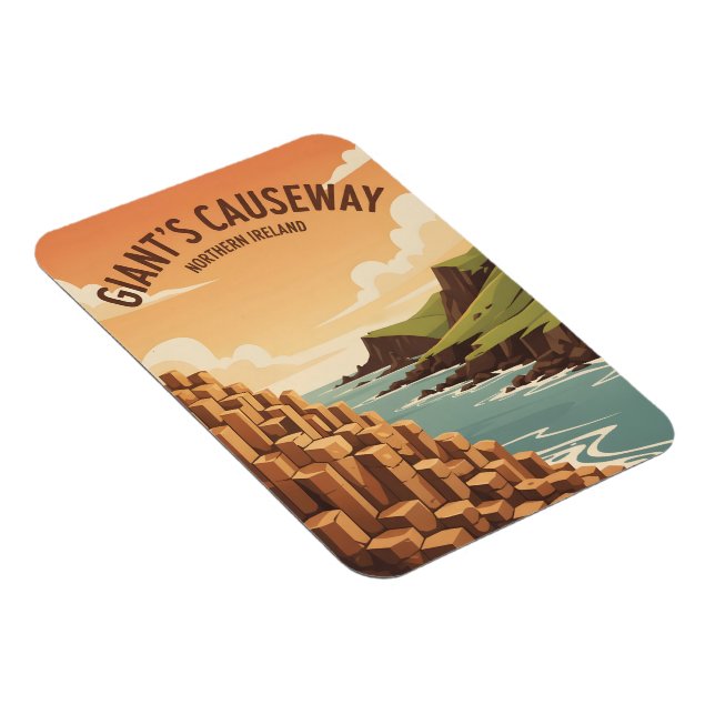 Giant s Causeway Northern Ireland Magnet (Right Side)