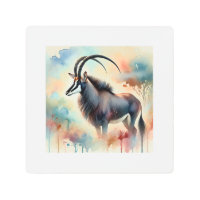 Giant sable antelope 211024AREF111 - Watercolor