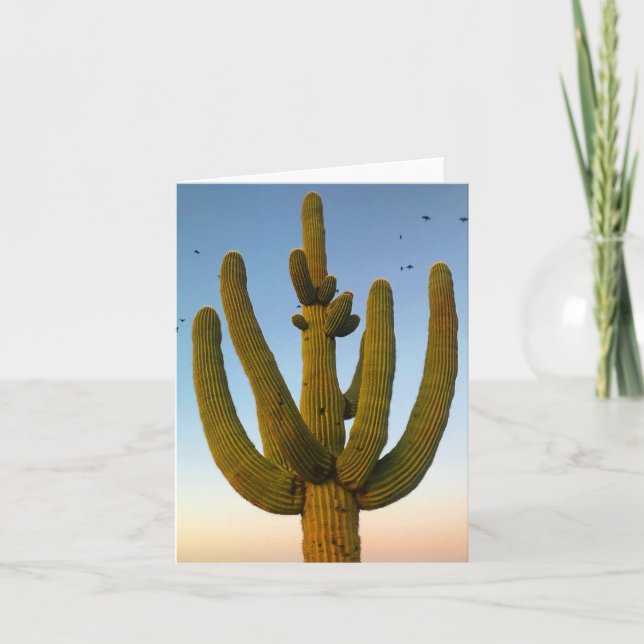 giant saguaro notecard (blank inside) (Front)