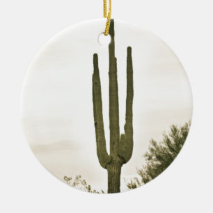 Giant Saguaro Sonoran Desert Portrait Ceramic Ornament