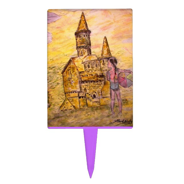 Giant Sandcastle Cake Topper (Front)