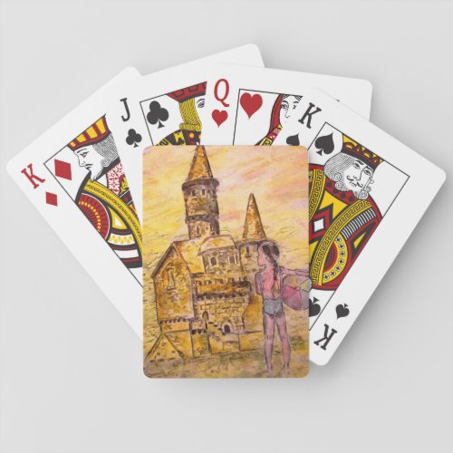 Giant Sandcastle Playing Cards