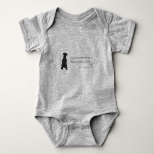 giant schnauzer baby bodysuit