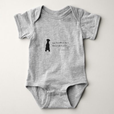 giant schnauzer baby bodysuit