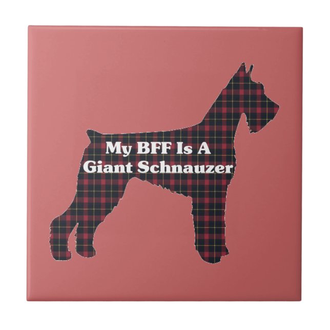 Giant Schnauzer BFF Tile (Front)