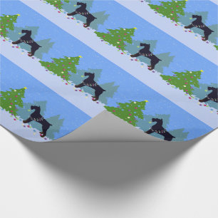 Giant Schnauzer Christmas Forest Wrapping Paper