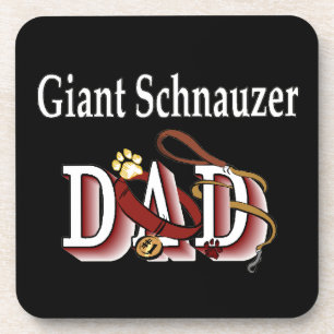 Giant Schnauzer Dad Drink Coaster