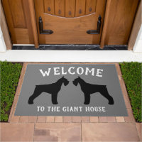 Giant Schnauzer Dog Breed Silhouettes Custom