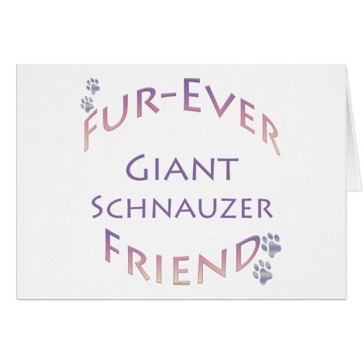 Giant Schnauzer Furever Cards (Front Horizontal)