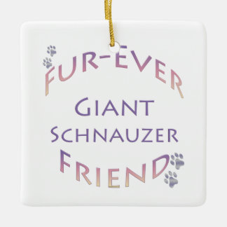 Giant Schnauzer Furever Ceramic Ornament