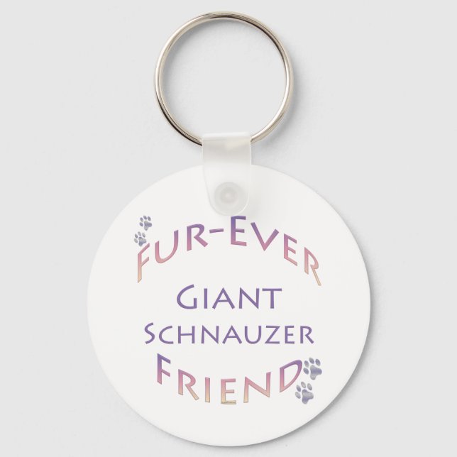 Giant Schnauzer Furever Keychain (Front)