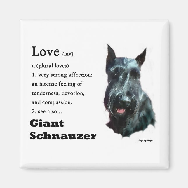 Giant Schnauzer Gifts Magnet (Front)