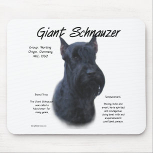 Giant Schnauzer History Design Mouse Pad