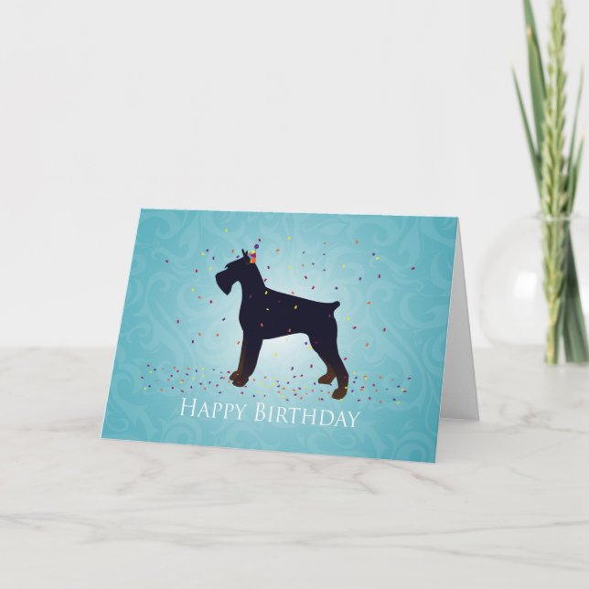 Giant Schnauzer Holiday Greetings (Front)
