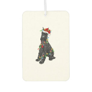 Giant Schnauzer Lover Xmas Santa Giant Schnauzer C Air Freshener