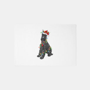 Giant Schnauzer Lover Xmas Santa Giant Schnauzer C Rug