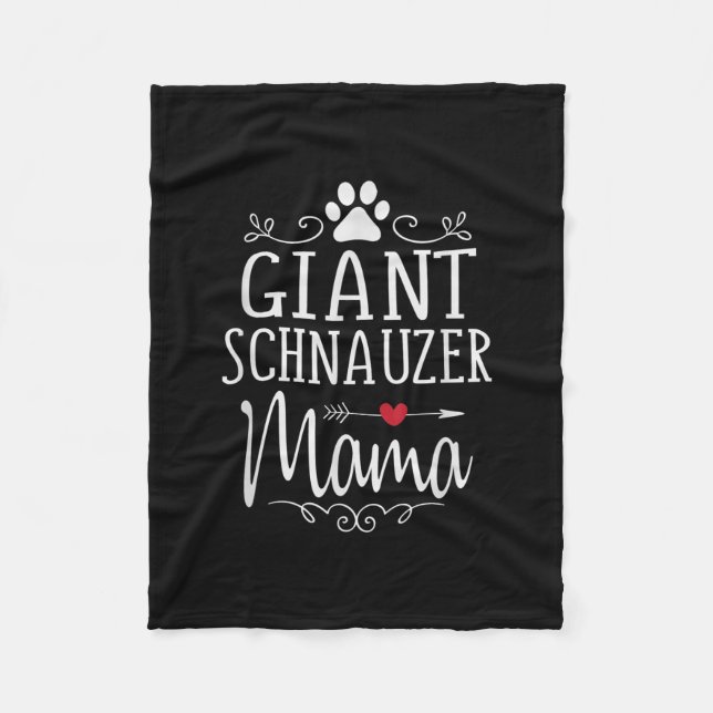 Giant schnauzer mama - funny lover poison fleece blanket (Front)