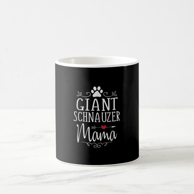 giant schnauzer mama - funny schnauzer lover  gift coffee mug (Center)