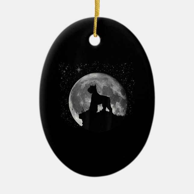 giant schnauzer  men women kids gift Copy Ceramic Ornament (Front)