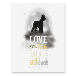 Giant Schnauzer Men Women Kids Gift Temporary Tattoos