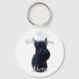 Giant Schnauzer Mom 2 Keychain