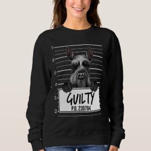 Giant Schnauzer Mugshot Guilty Dog Sweatshirt