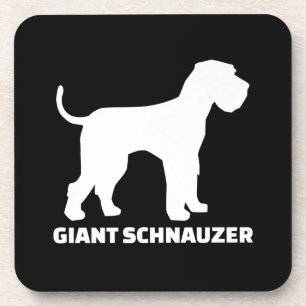 giant schnauzer premium beverage coaster
