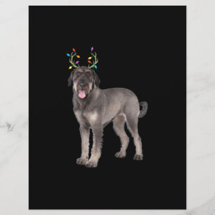 giant schnauzer reindeer christmas dog sweat letterhead