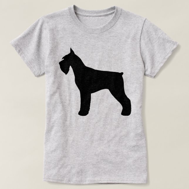 Giant Schnauzer Silhouette T-Shirt (Design Front)