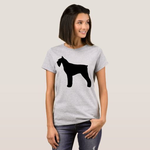 Giant Schnauzer Silhouette T-Shirt | Zazzle