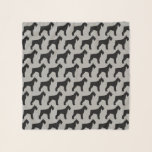 Giant Schnauzer Silhouettes Pattern Scarf<br><div class="desc">Giant Schnauzer Lover's Scarf</div>