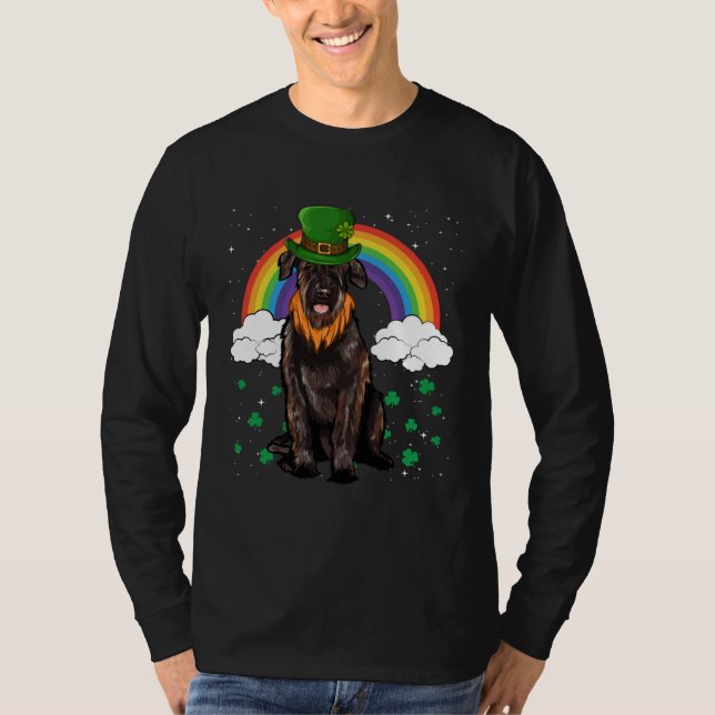 Giant Schnauzer St Patricks Day Leprechaun T-Shirt (Front)