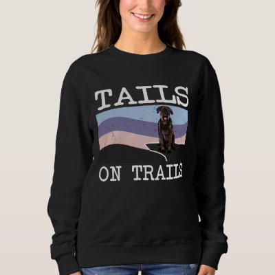 Giant Schnauzer Tails On Trails  Dog Hiking Sweatshirt