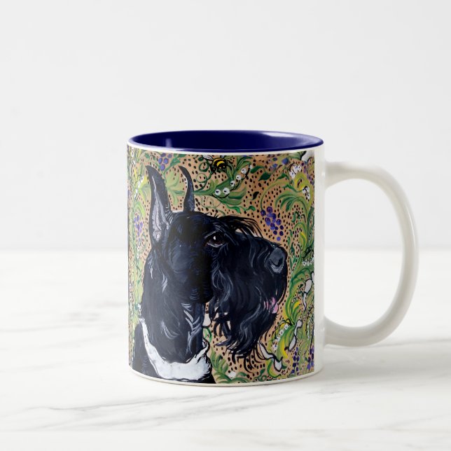 Giant Schnauzer Two-Tone Coffee Mug (Right)