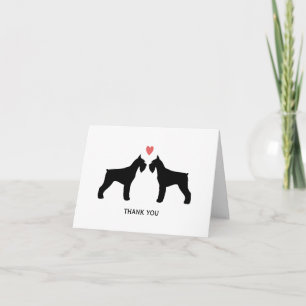 Giant Schnauzers Wedding Thank You