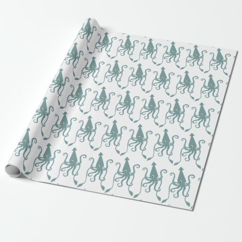 Giant Sea Squid Wrapping Paper