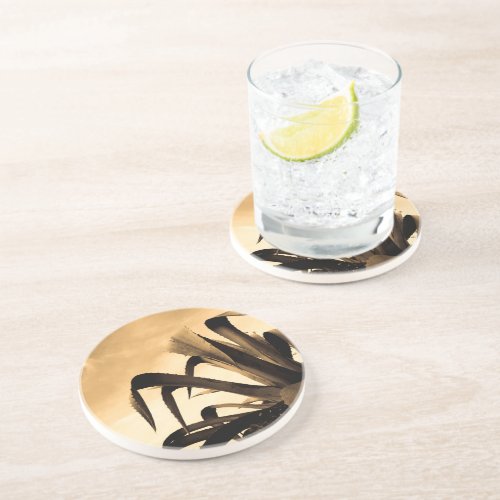 Giant Sepia Aloe  Coaster